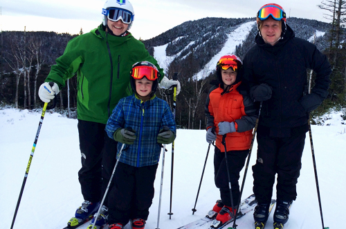 Family Skiing at Gore